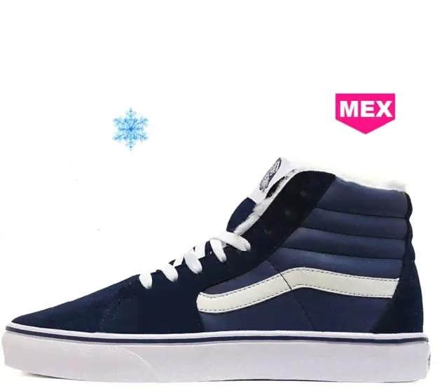 Vans Old School Зимние с Мехом Сине-белые (41-45) Арт-19203-0