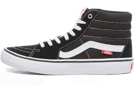 Vans SK8 Pro skateboard series high-top sneakers for men and women in the same black and white