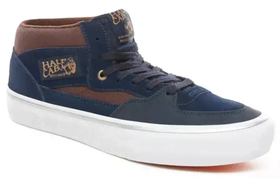 Vans x Independent Half Cab Pro Skate 中帮 蓝棕 / Кроссовки Vans Half Cab VN0A38CPUHL-1