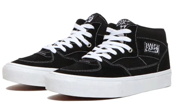 Кроссовки скейтерские Vans Half Cab Pro Skate черно-белые-1