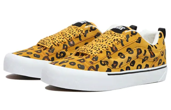 Imran Potato x Vans Vault Knu -Skool VR3 LX 联名 豹纹 板鞋 男女同款 黄色 / Кроссовки Vans Imran Potato VN0A7Q5JB3G-1