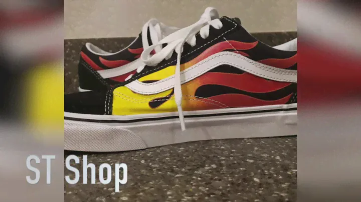 Vans Old Skool Flame Skate Shoe Men's Size Women's Size 10.5