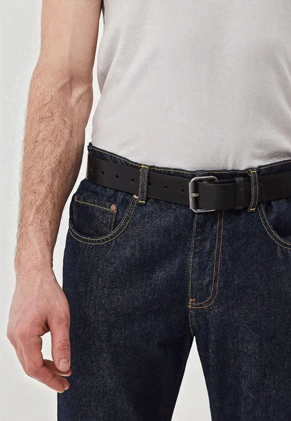 Ремень Vans, VANS LEATHER BELT, Черный