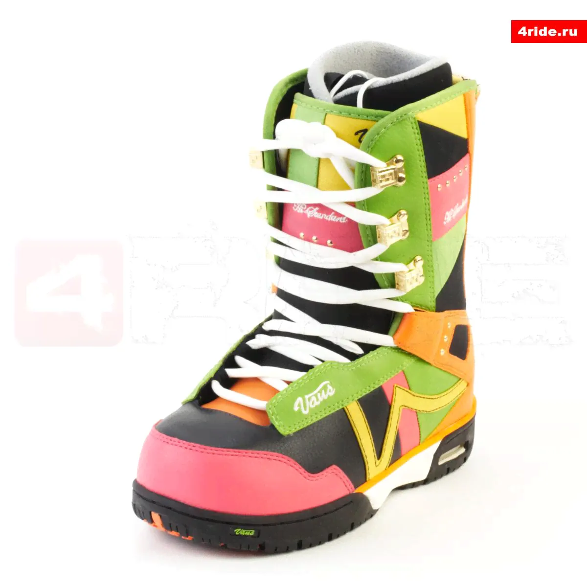 Ботинки для сноуборда Vans Hi-Standard Womens (08-09) Orange/Pink/Green (7) Vans
