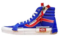Vans SK8 Reissue CAP'surf the Web' wrapping, wear-resistant, lightweight, high-top sneakers for men and women with the same red and blue deconstruction