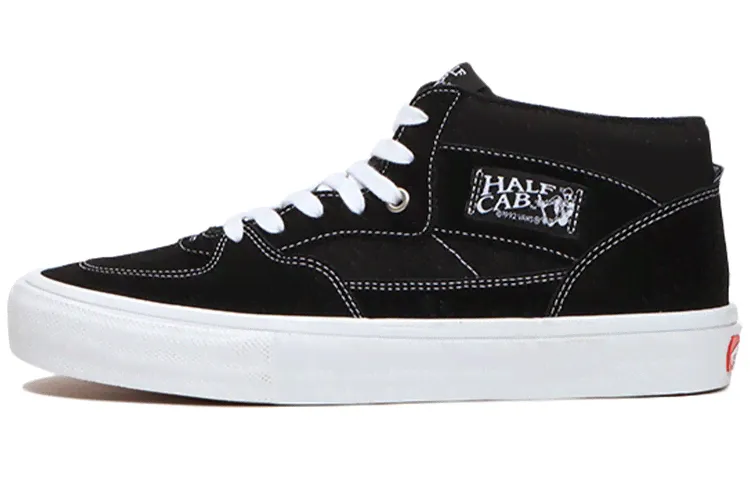 Кроссовки скейтерские Vans Half Cab Pro Skate черно-белые-4