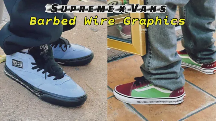 Supreme x Vans Barbed Wire Graphics