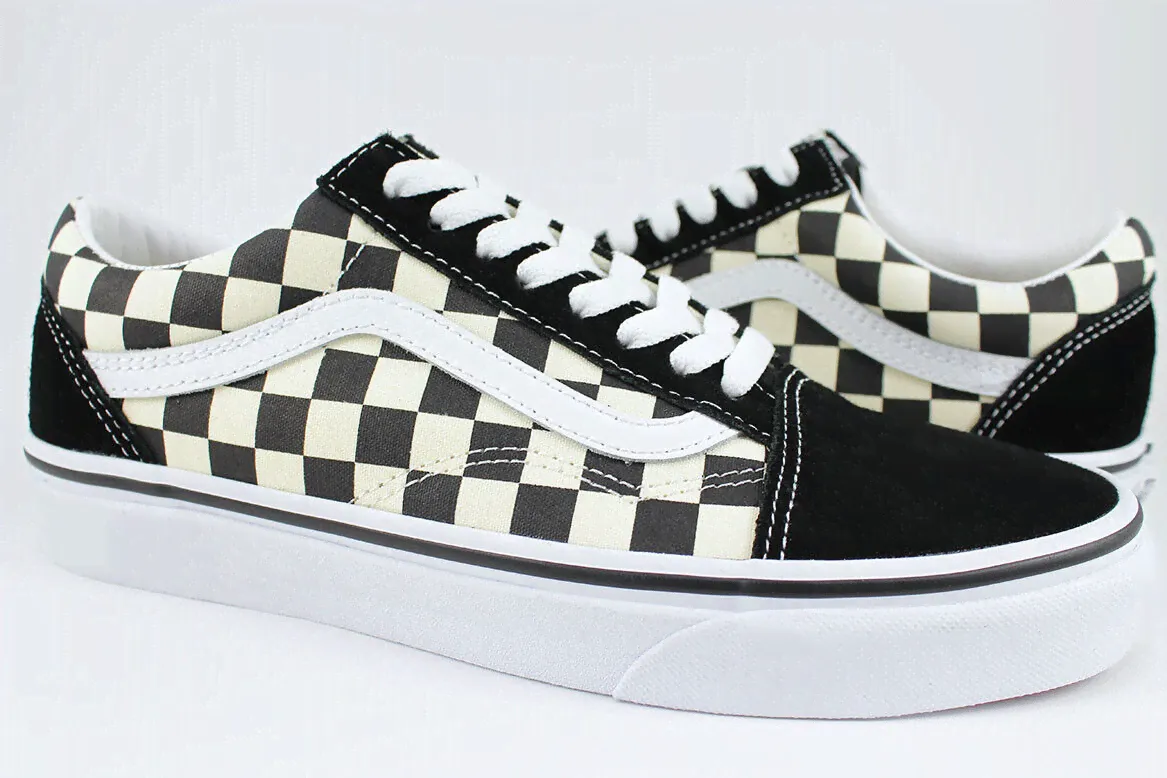 Vans Old Skool - Primary Checkerboard Checker Check - Black/White - Men/Women