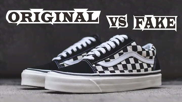 Vans Old Skool Checkerboard Black White Original & Fake