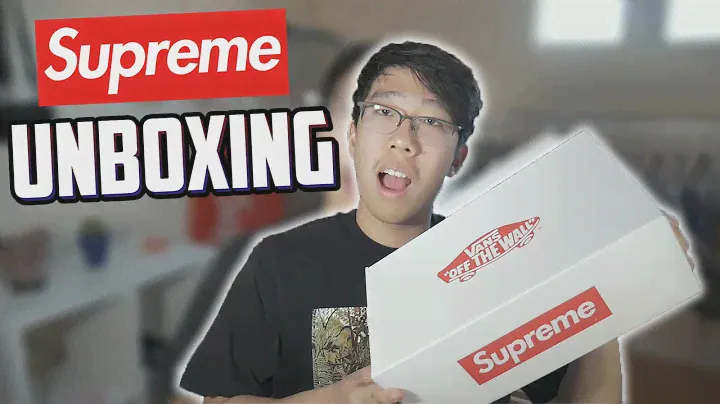 SUPREME VANS DENIM SLIP ON UNBOXING