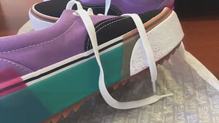 Vans CONFETTI ERA STACKED SHOES unboxing