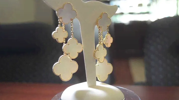 VAN CLEEF & ARPELS MAGIC ALHAMBRA EARRINGS 4 MOTIFS