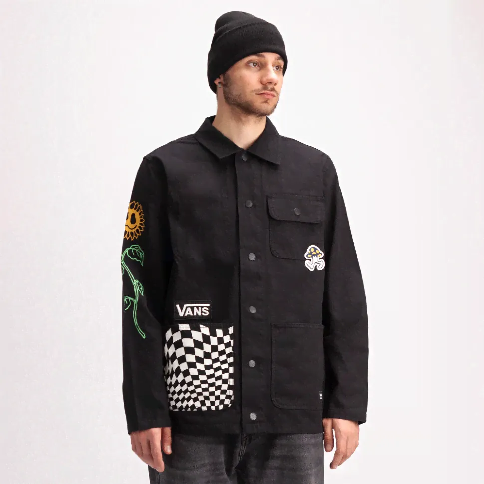 Ветровка VANS Mn Drill Chore Coat Micro Daze Black 2022 194905639271, размер S