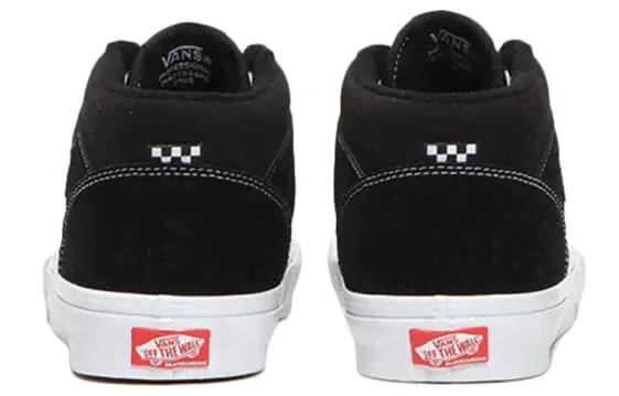 Кроссовки скейтерские Vans Half Cab Pro Skate черно-белые-0