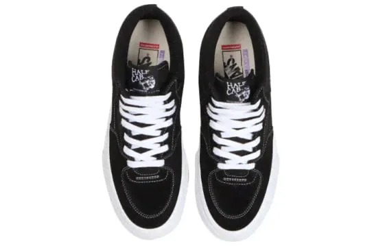 Кроссовки скейтерские Vans Half Cab Pro Skate черно-белые-2