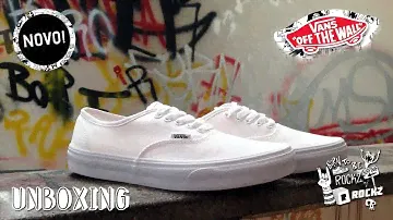 UNBOXING Vans Authentic White - ROCKZ