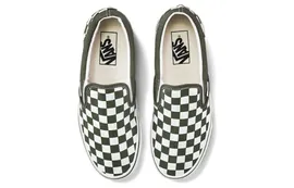 Слипоны Vans Slip-On Checkerboard Green/White