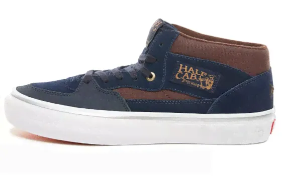 Vans x Independent Half Cab Pro Skate 中帮 蓝棕 / Кроссовки Vans Half Cab VN0A38CPUHL-2