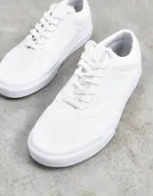 Белые кроссовки из искусственной кожи Vans Old Skool-Белый