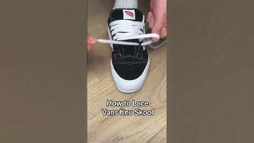 Vans knu skool/stack veters strikken #hack #vans