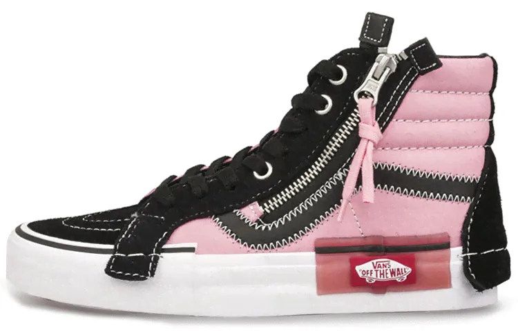 Vans SK8 deconstructed high-top sneakers for men and women the same pink